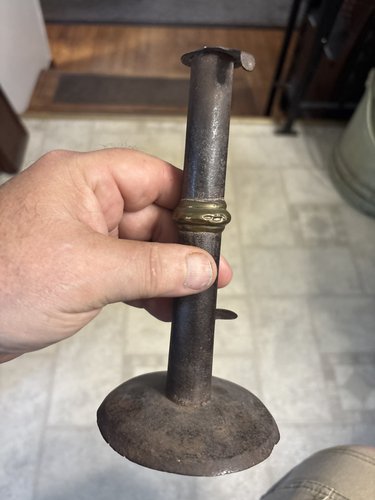 18th century tab bottom wedding band Candl stick
