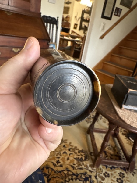 18th century Rev War carved ring drinking cup