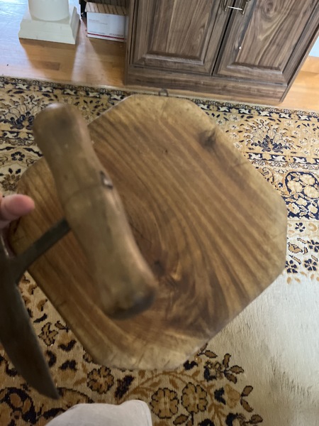 18th early 19th century chopper and cutting board