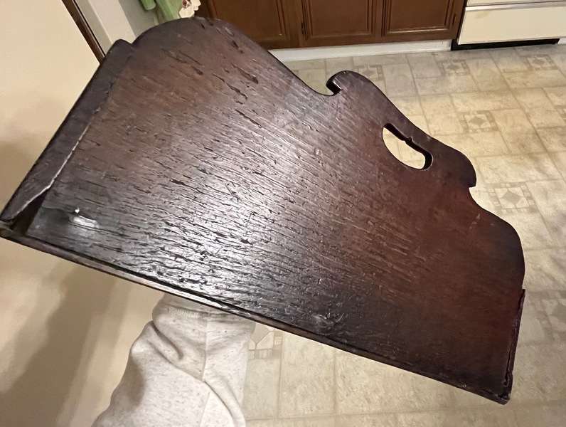 17/18 Century English Oak Wall Box Dovetailed Case