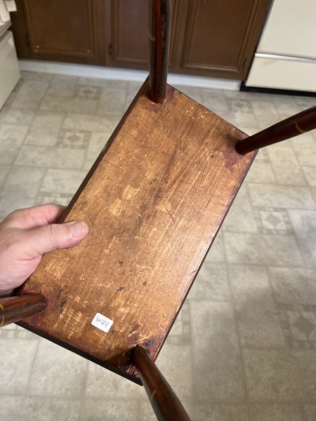 New England paint decorated 1820’s stool super