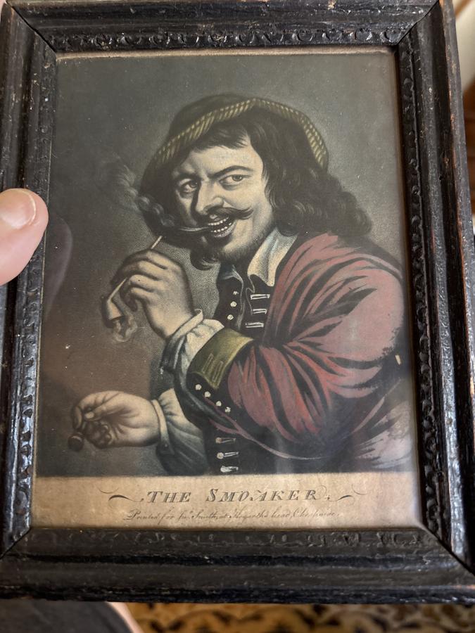 Super rare 18th century Hogarth tobacco engraving