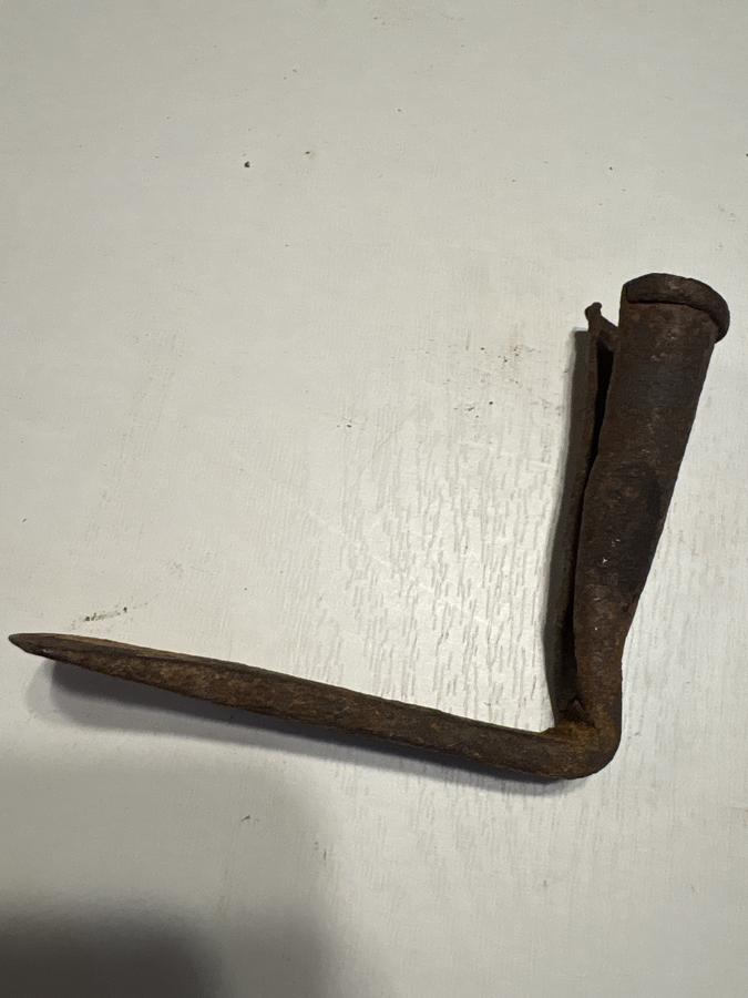18th century American hand forged lighting device