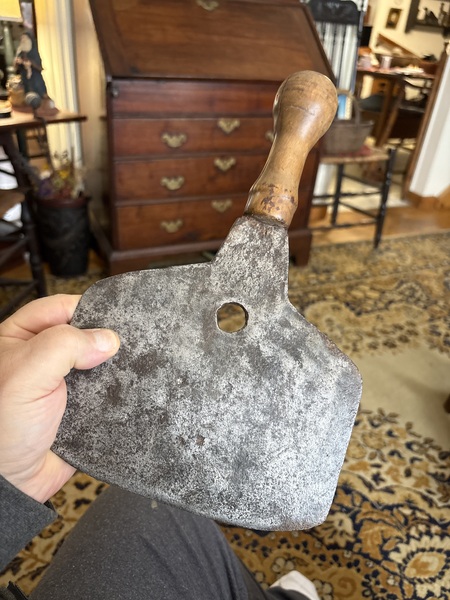 18th century early 1750’s large herb chopper nice