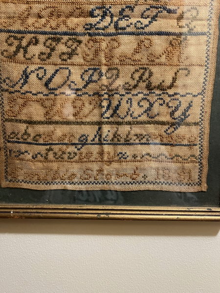 Mid 19th Century American Sampler Dated 1851