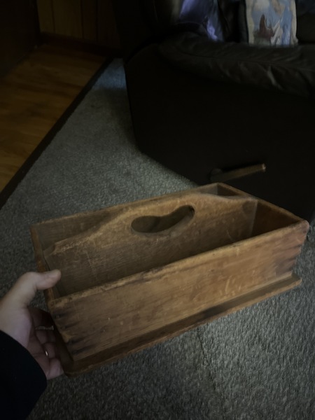 19th century heart handle dry surface tote