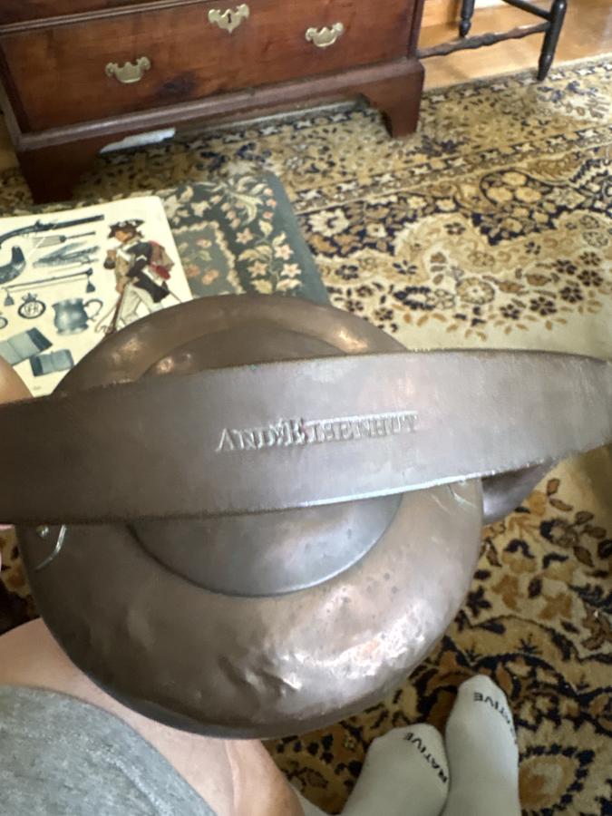 Early 19th century signed Phila copper tea kettle