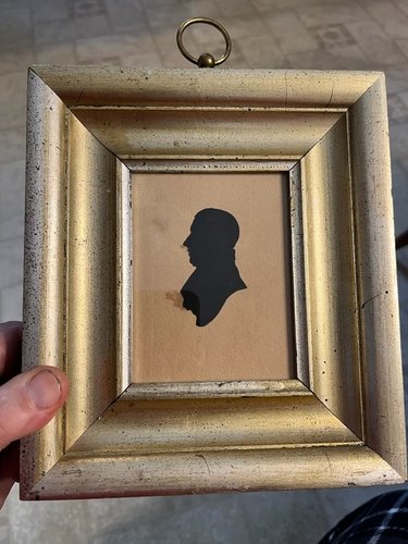 1820 Cut & Pasted Silhouette Early 19th Century