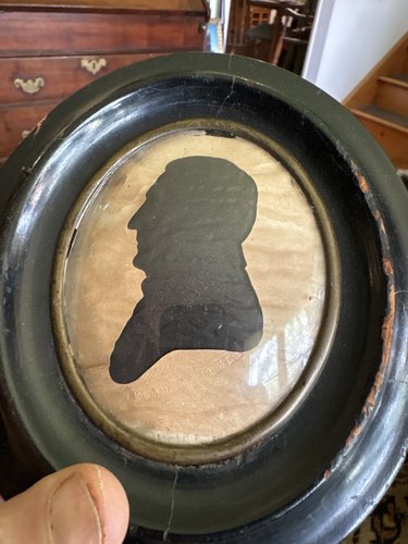 19th century Peale museum marked cut silhouette