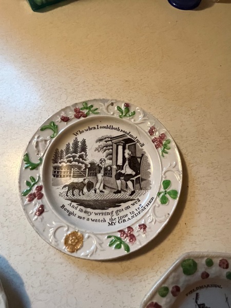 CHOICE: 19th C. Prattware Colored Child's Dishes