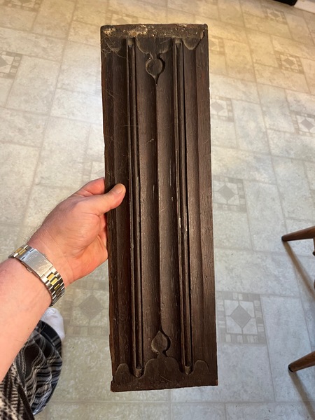 17th Century English Oak Carved Panel