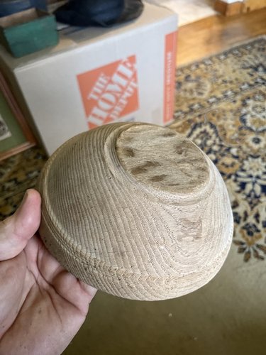 18th century chestnut bee-hive bowl 7 inch super