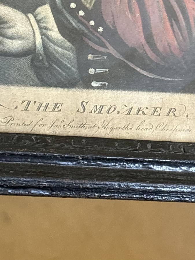Super rare 18th century Hogarth tobacco engraving