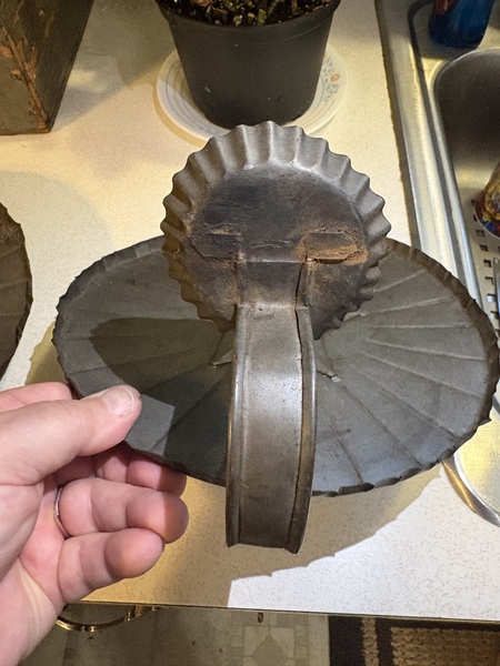 19th century super original pair of tin sconces