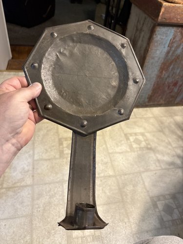 18th /19th century octagon tin candle sconce super