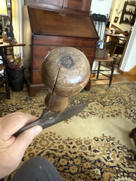 18th century early 1750’s large herb chopper nice