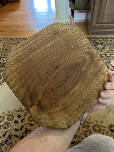 18th early 19th century chopper and cutting board
