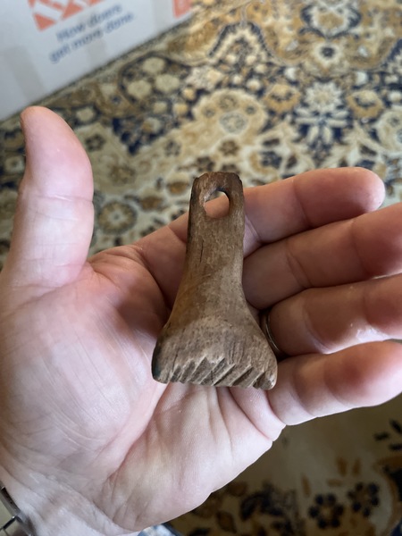 Early 18th century American butter print triangle