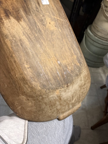 Large American 18th century treen-ware bowl nice