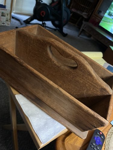 19th century heart handle dry surface tote