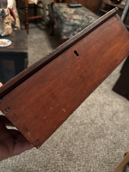 Early 18th/ 19th century American dovetailed box