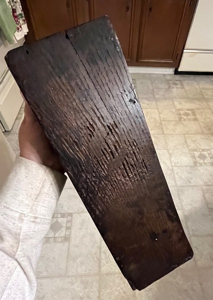 17/18 Century English Oak Wall Box Dovetailed Case