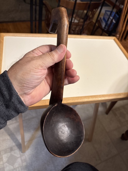 18th century American super rich patina scoop