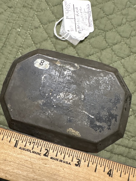 Pa. Rare 19th century red toleware decorated tray