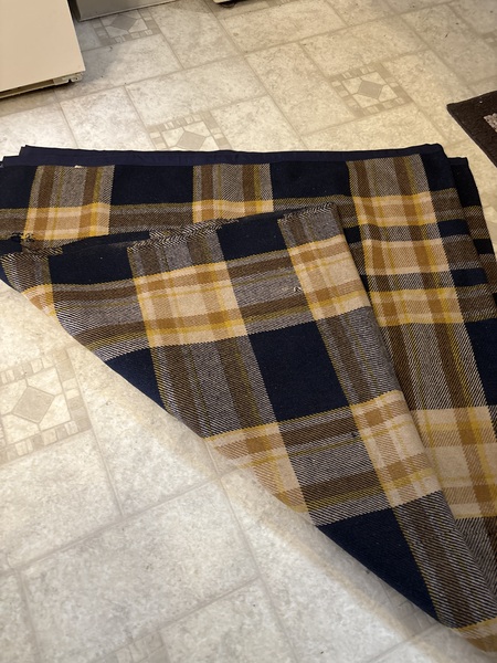 18th /19th c. Linsey woolsey blanket unusual color