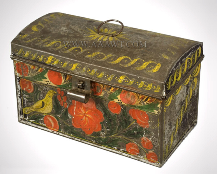 Toleware Box, 19th c