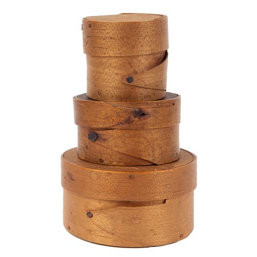 Miniature Bentwood Boxes, lot of 3