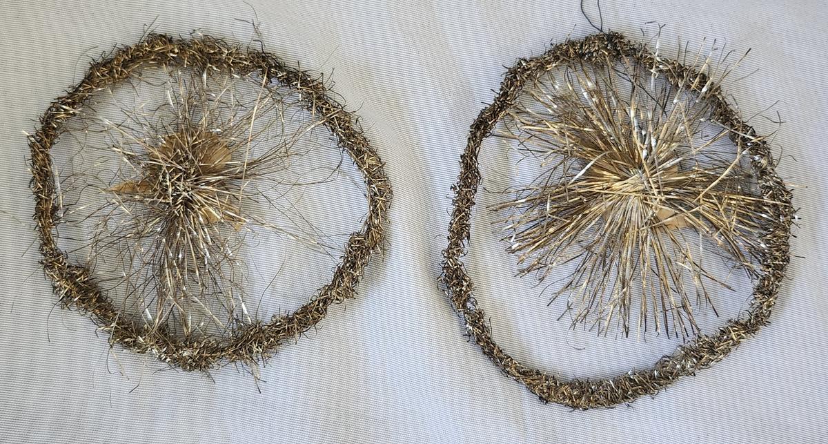 Pr. Antq. Angel/Cherub Scrap Tinsel Xmas Ornaments