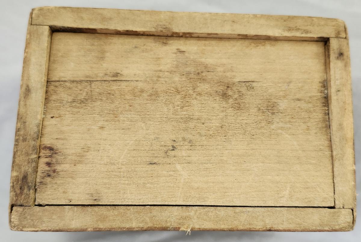 19th C. Folk Art Faux Painted Spice Box