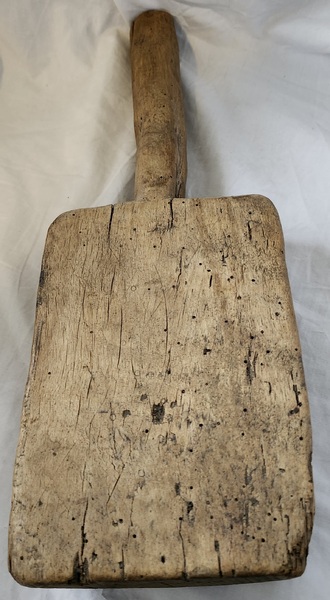 Antq. 1827 Scandinavian Mallet w/Religious Motifs
