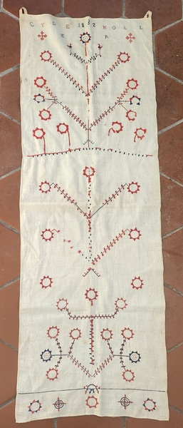 1832 PA. Show Towel-Cyde Koll w/Bird Tree, Flowers