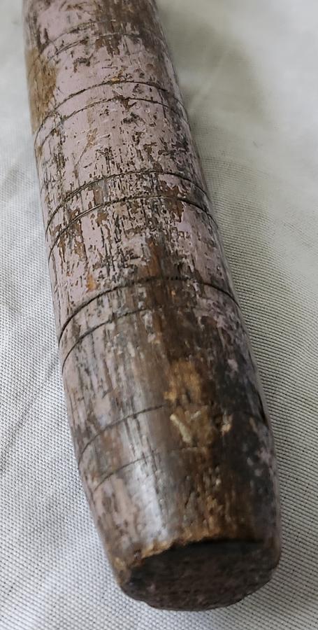 Antique Wooden Mallet in Original Lavender Paint