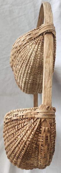 **Unusual Vintage Hanging Double Half Basket