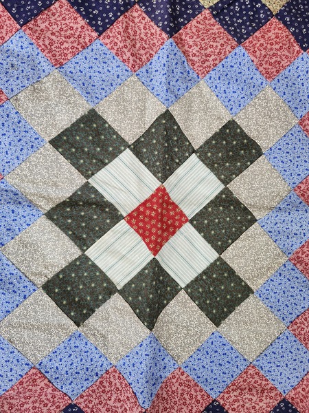**Antique PA. Patchwork Pillowcase in Early Fabric