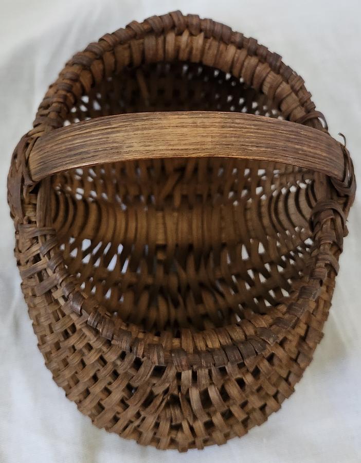 19th C. Miniature Appalachian Buttocks Basket
