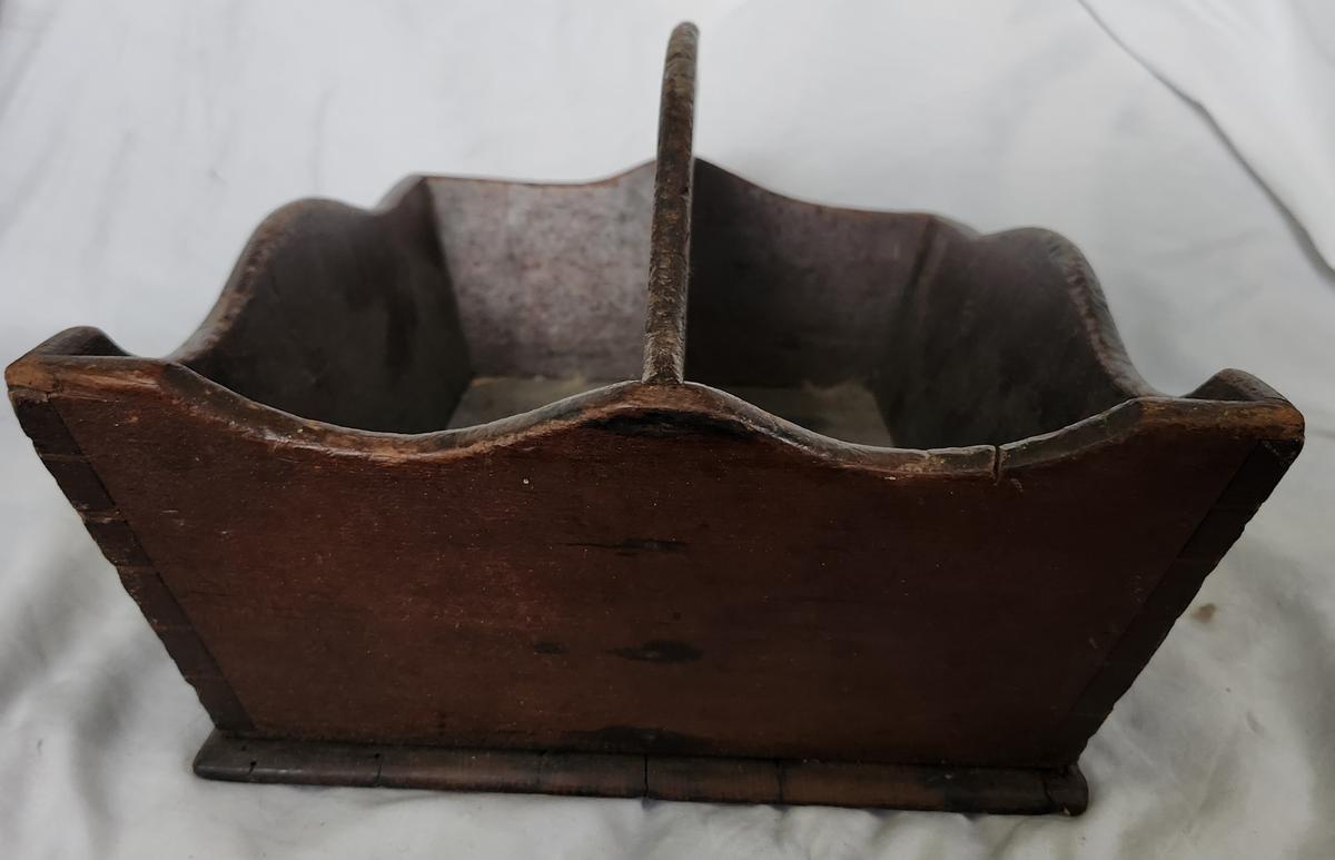 Lg. Antique PA. Cutlery Tray in Original Red Wash