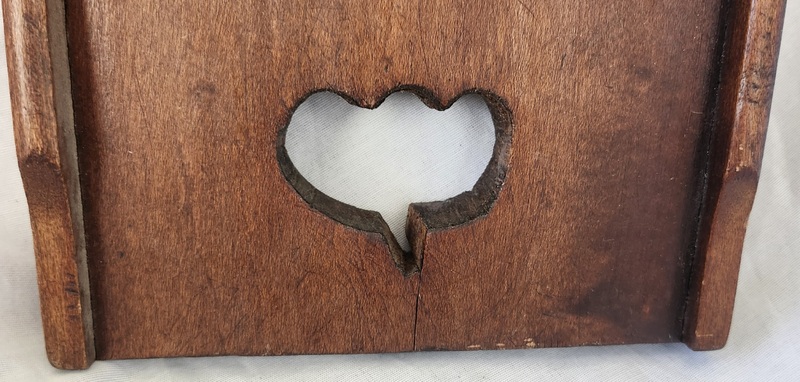 Antique PA. Folk Art Slaw Board w/Heart & Tulip