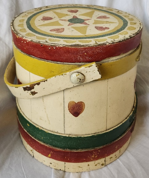 **Antique PA. Dutch Style Painted Firkin