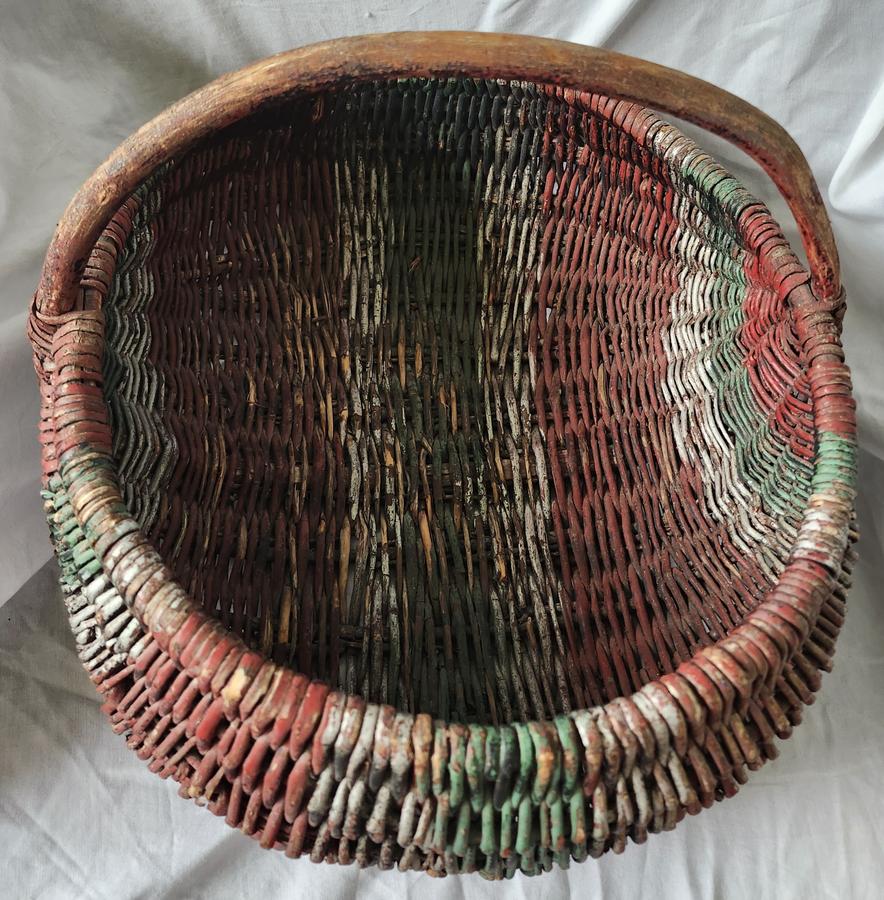 Basket from Kankakee State Hospital in Orig. Paint