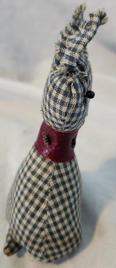 Antq. Lancaster Co. Homespun Dog Pincushion Whimsy