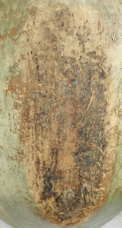 Antique New England Trencher in Orig. Green Paint