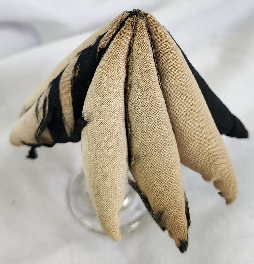 Tiny 19th C. Folk Art Starfish Make-Do Pin Cushion