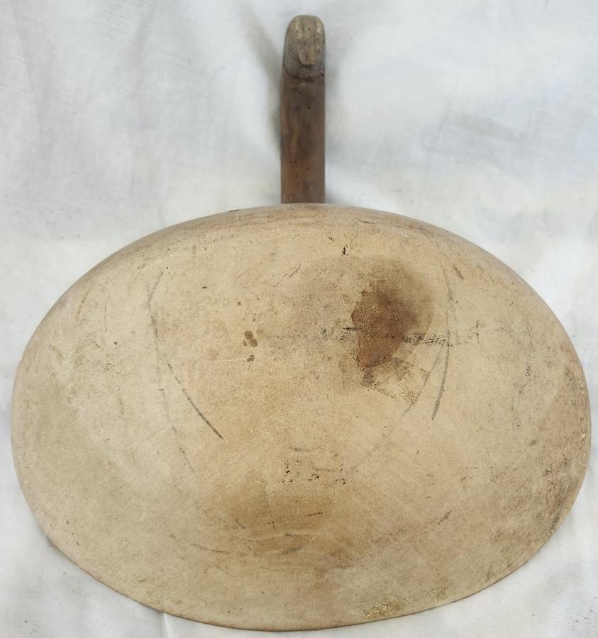Antique Scandinavian Folk Art Scoop w/Bird Handle