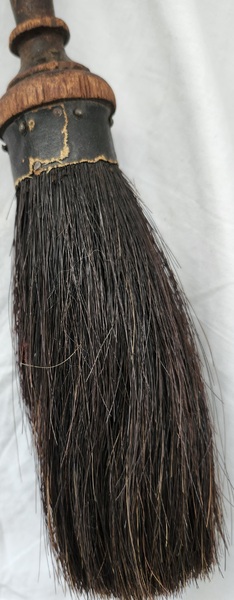 **Antique Shaker Horsehair Brush w/Turned Handle