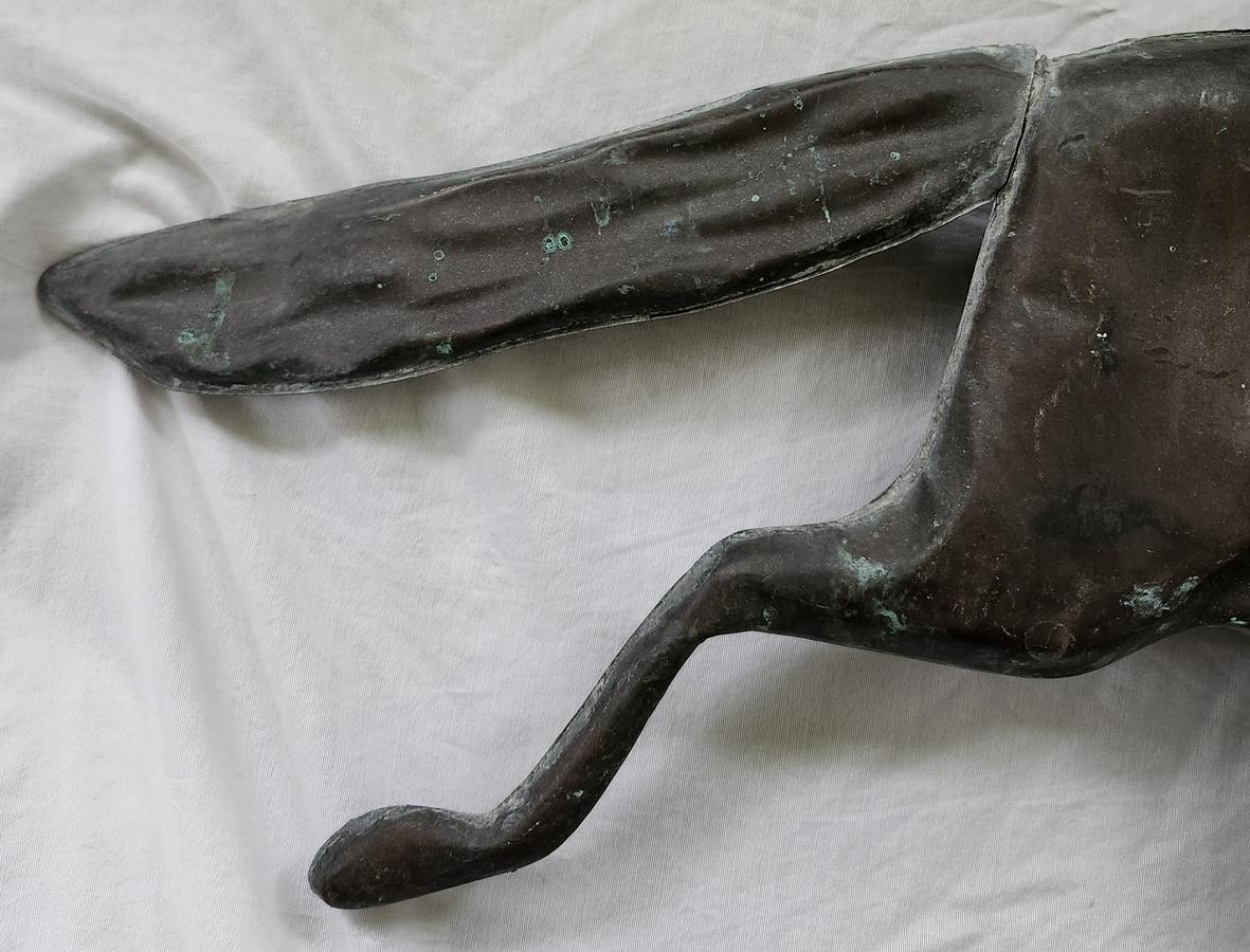 Vintage Copper Running Horse Weather Vane