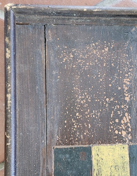 **Antique Primitive New England Checkers Gameboard